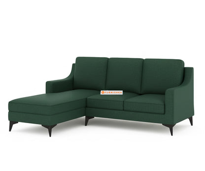 Arrasso 2+Sectional Sofa LHS - Dark Green Pine