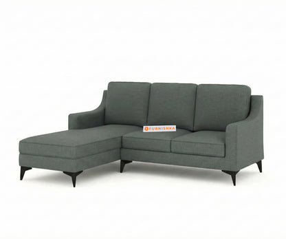 Arrasso 2+Sectional Sofa LHS - Trout- Space Grey