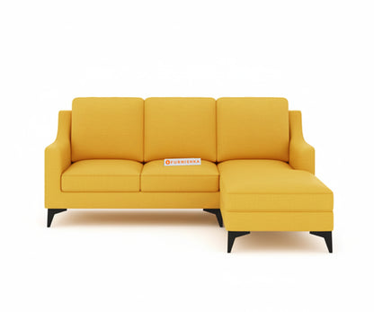 Arrasso 2+Sectional Sofa RHS - Mustard Yellow