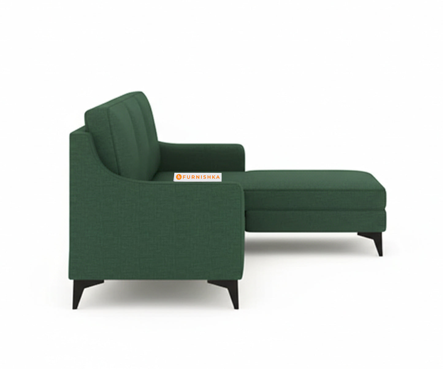 Arrasso 2+Sectional Sofa RHS - Dark Green Pine
