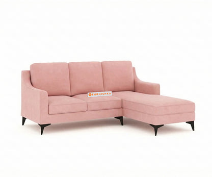 Arrasso 2+Sectional Sofa RHS - Flamingo Pink