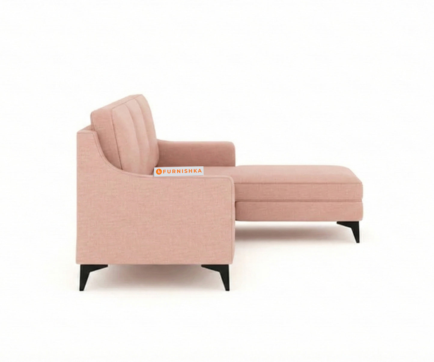 Arrasso 2+Sectional Sofa RHS - Flamingo Pink