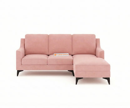 Arrasso 2+Sectional Sofa RHS - Flamingo Pink