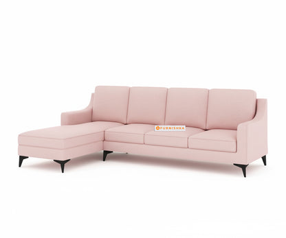 Arrasso 3+LHS Sectional Sofa -  Flamingo Pink