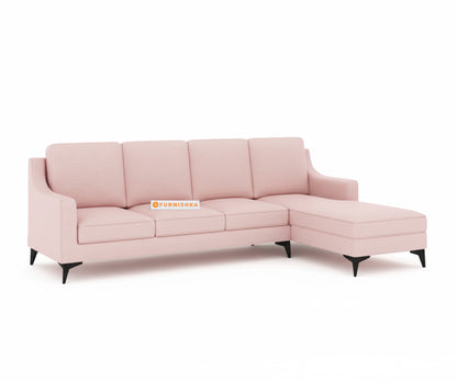 Arrasso 3+RHS Sectional Sofa- Flamingo Pink