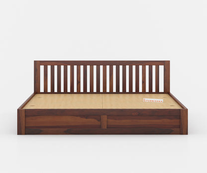 Arya Solid Wood King Bed with Box Storage - Furnishka 