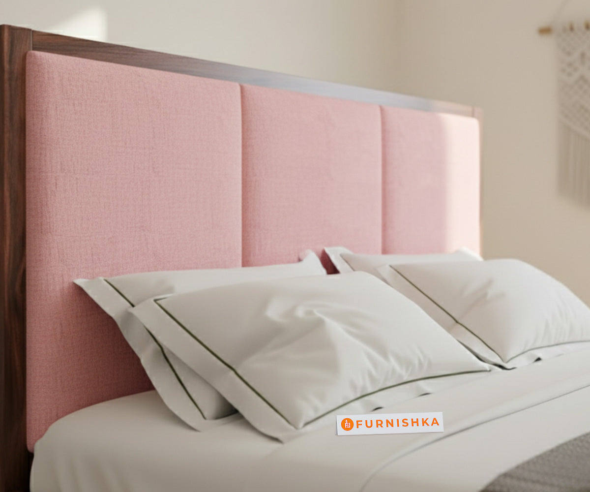 Ashlyn Sheesham Bed Box Storage - King Size Flamingo Pink - Furnishka 