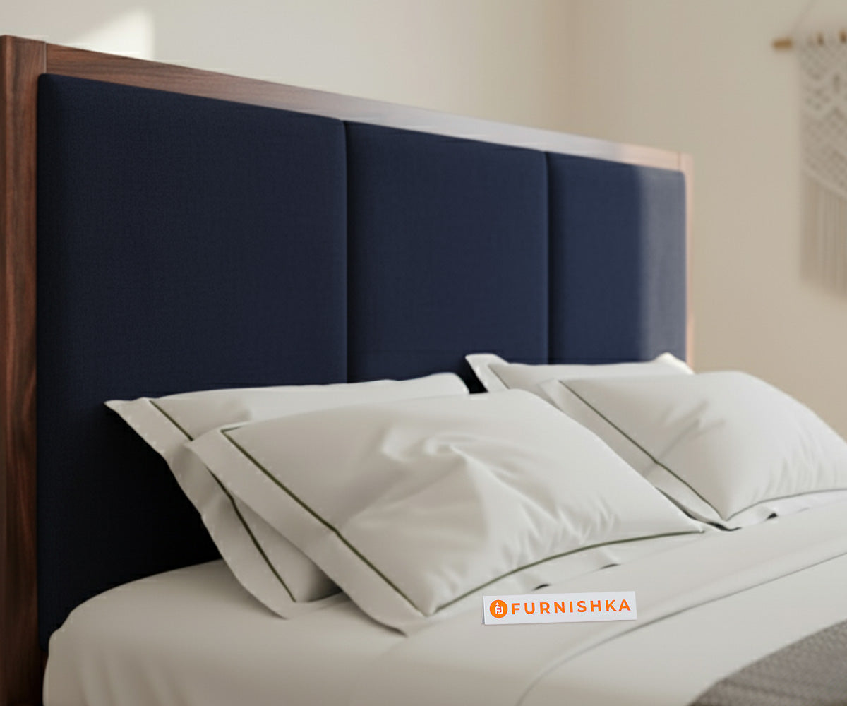 Ashlyn Sheesham Bed Box Storage - King Size Persian Blue - Furnishka 