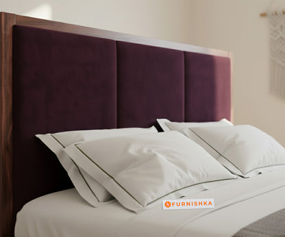 Ashlyn Sheesham Bed Box Storage - King Size Red Wine - Furnishka 