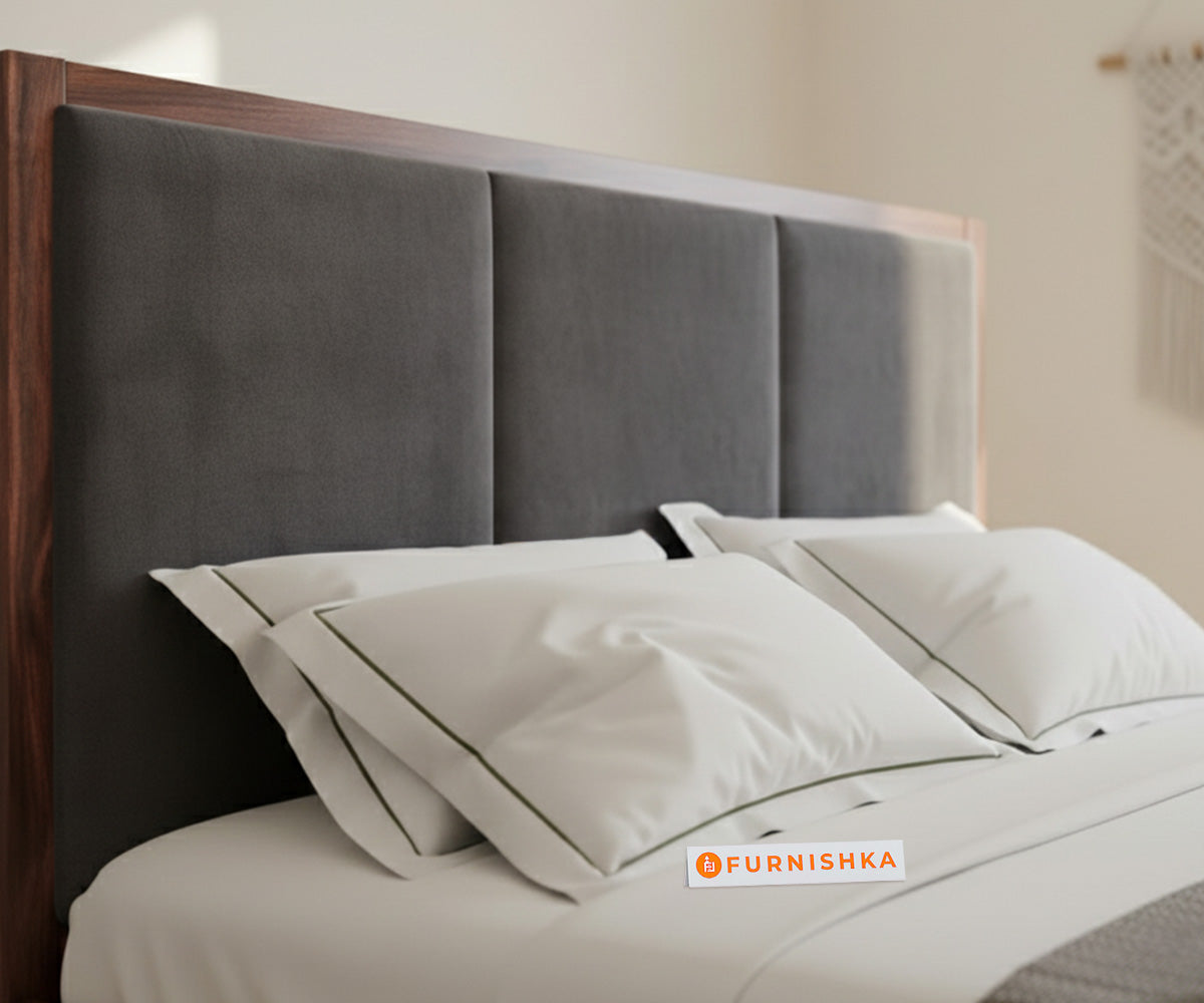 Ashlyn Sheesham Bed Box Storage - King Size Space Grey - Furnishka 