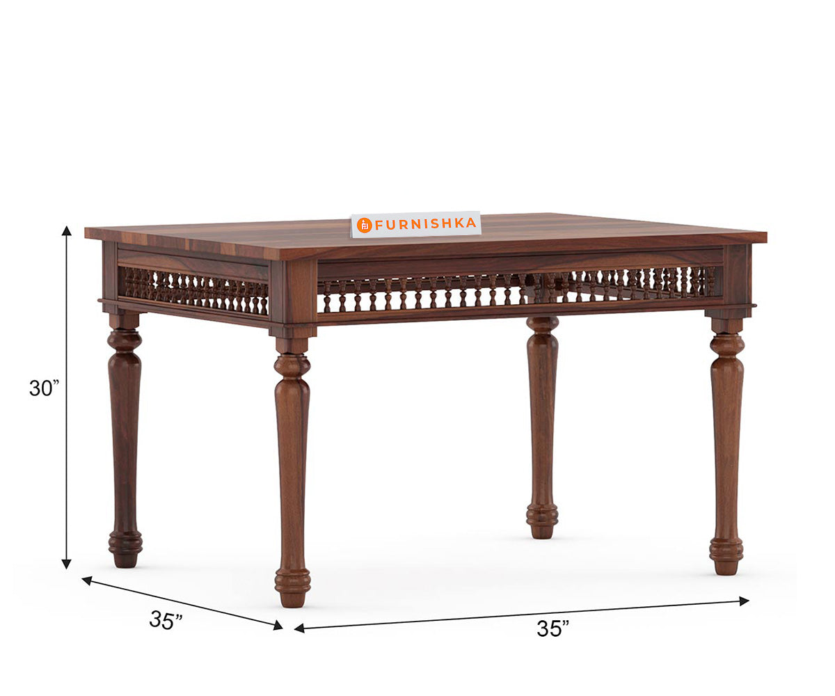 Atlanta 4 Seater Sheesham wood Dining Table - Furnishka 