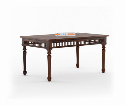 Atlanta 6 Seater Dining Set with Cushion & Chairs - Furnishka 