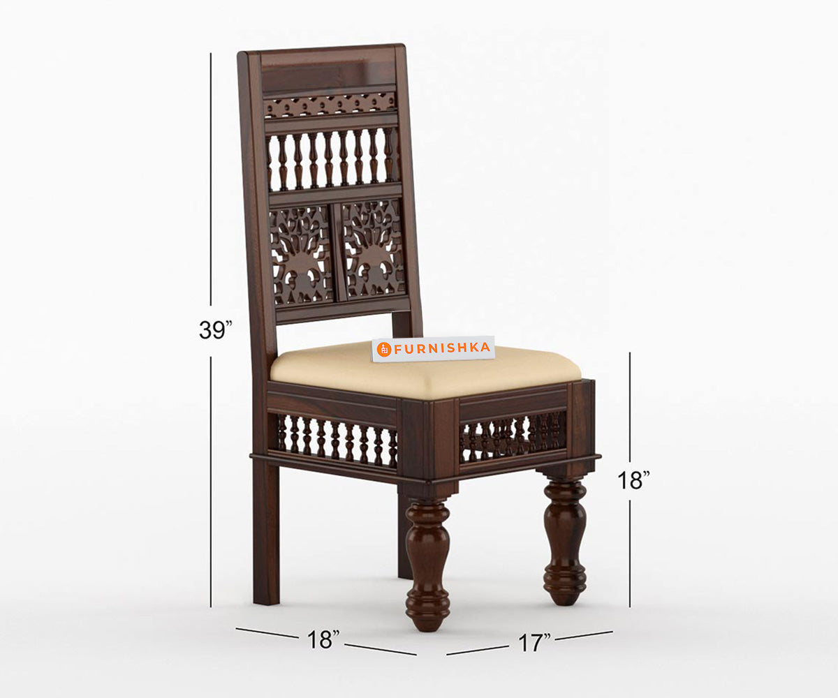 Atlanta Sheesham Wood Dining Chair - Furnishka 