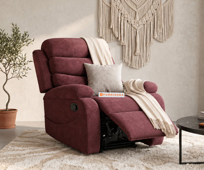 Abiza 1 Seater Recliner in Wine