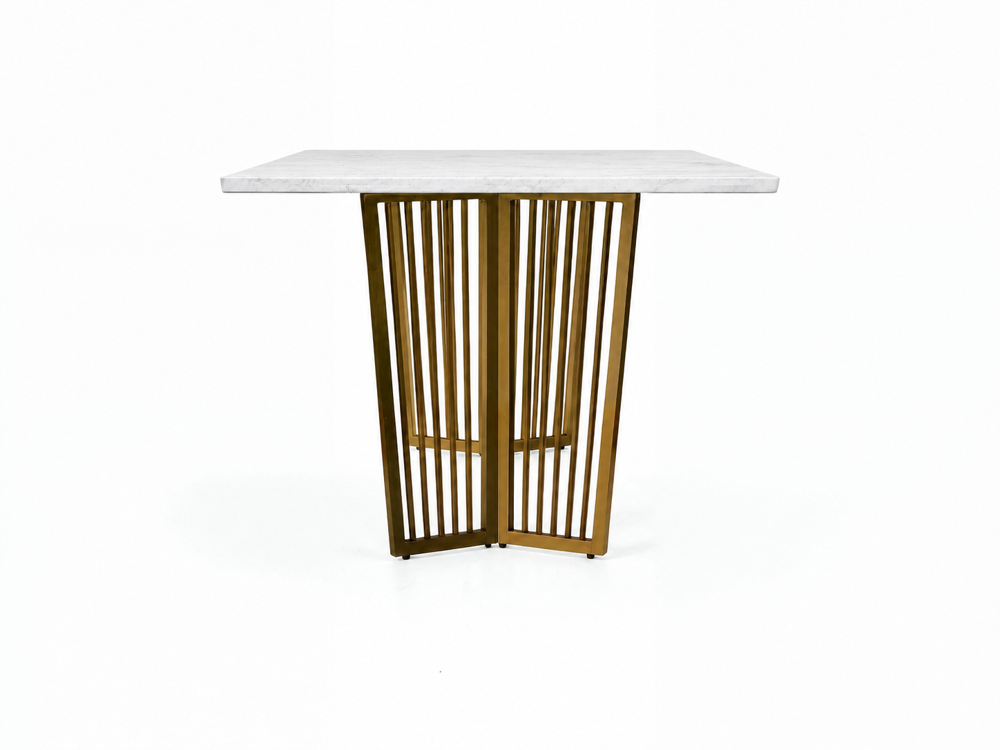 Barolo Dining Table 6 Seater PVD Gold Base - Furnishka 