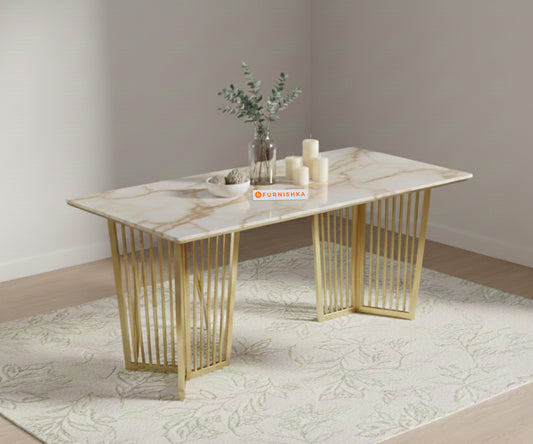 Barolo Dining Table with Australian Onyx Top - 4 Seater - Furnishka 