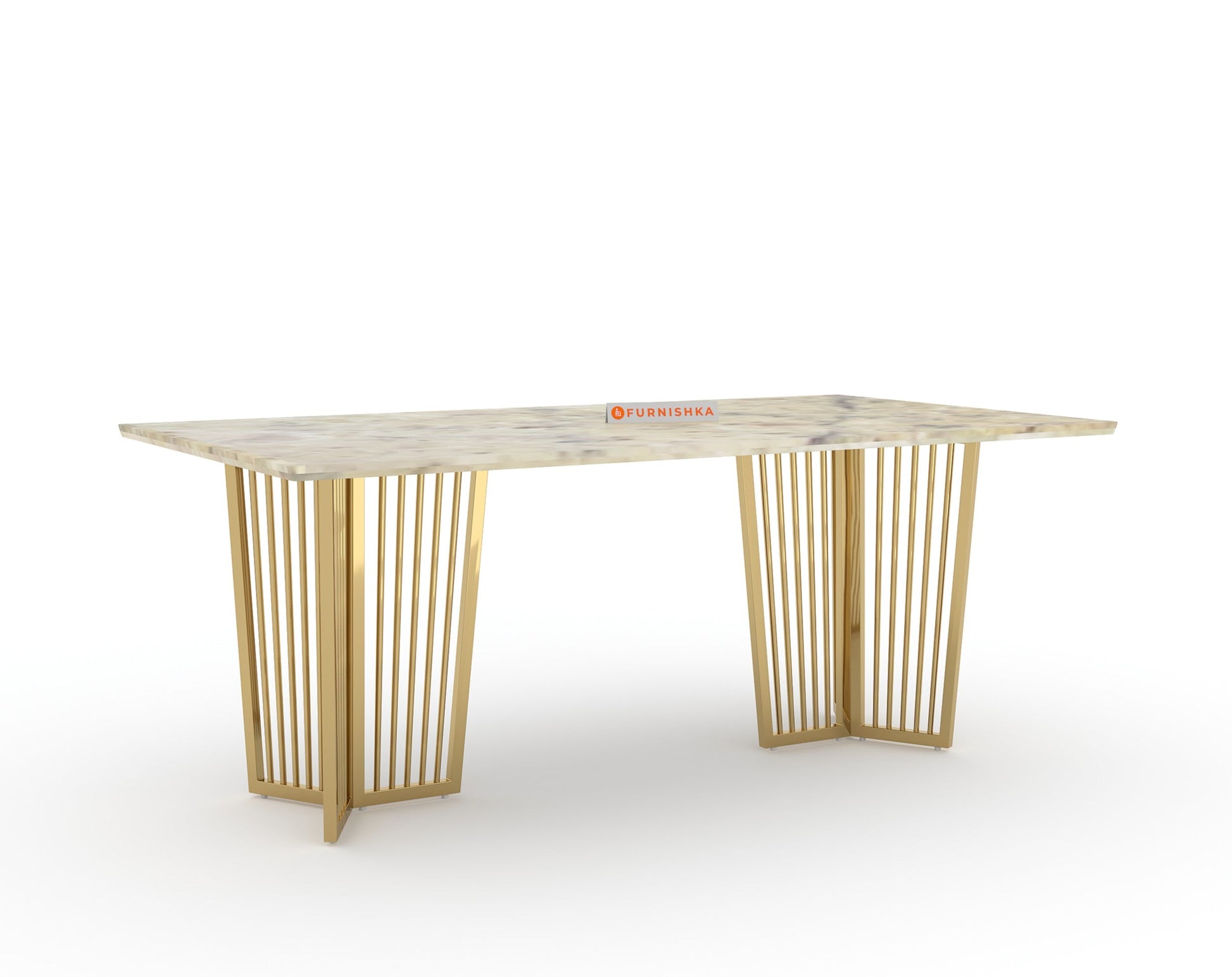 Barolo Dining Table with Australian Onyx Top - 6 Seater - Furnishka 