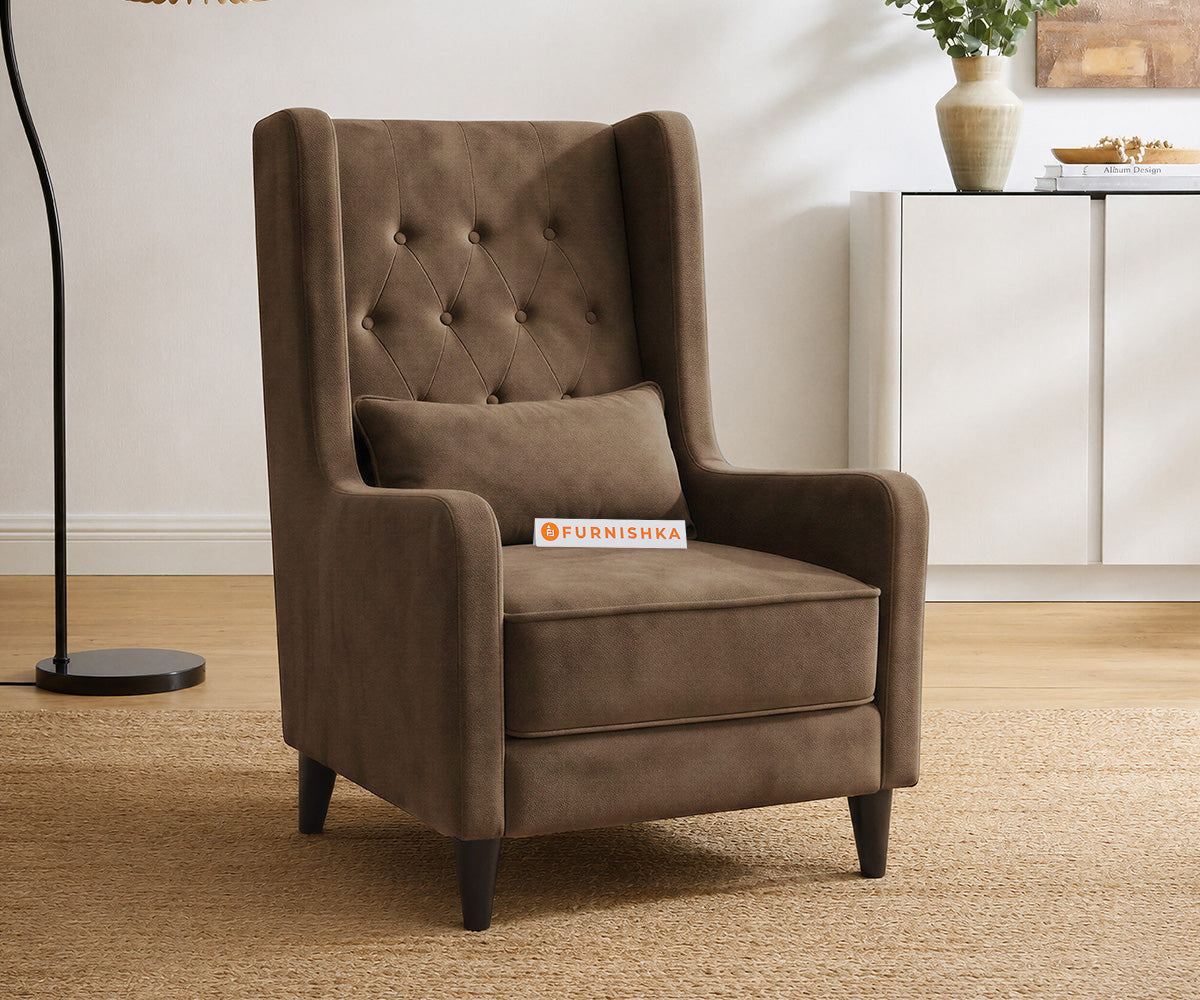 Berlin Accent Chair in Cedar Brown