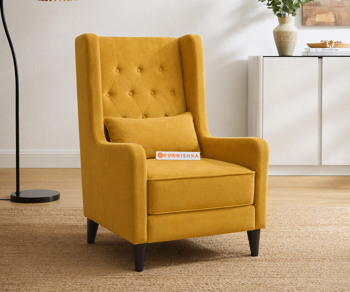 Berlin Accent Chair in Daffodill Yellow