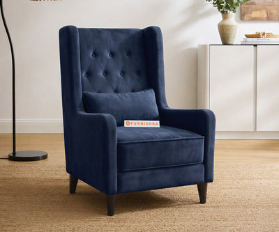 Berlin Accent Chair in Persian Blue