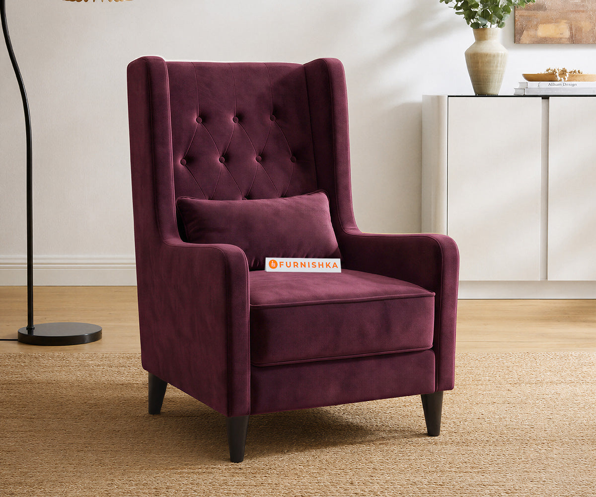 Berlin Accent Chair in Red Wine