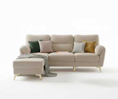 Bilance 2+L LHS Sofa Set  Light Beige - Furnishka 