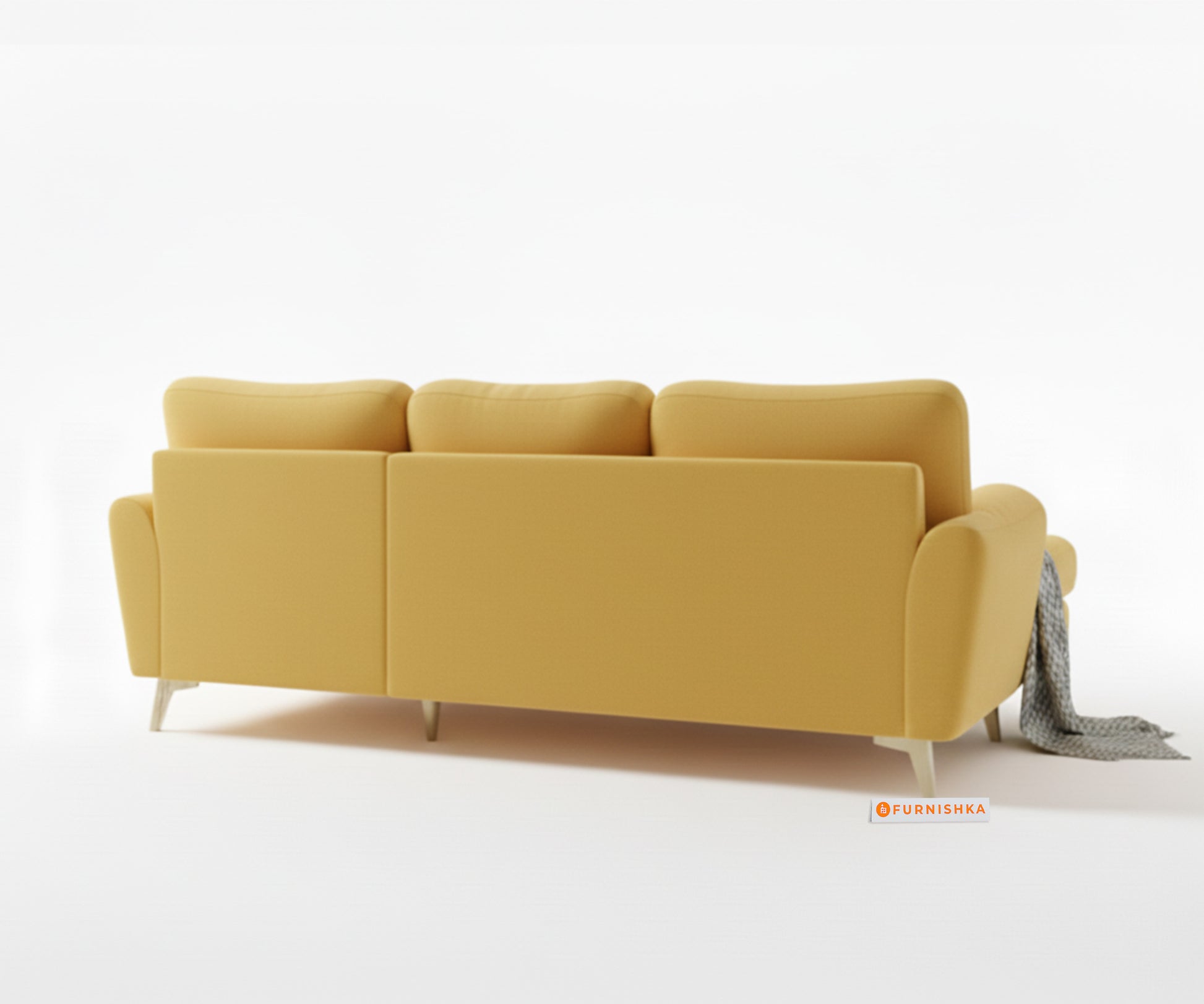 Bilance 2+L LHS Sofa Set Mustard Yellow - Furnishka 