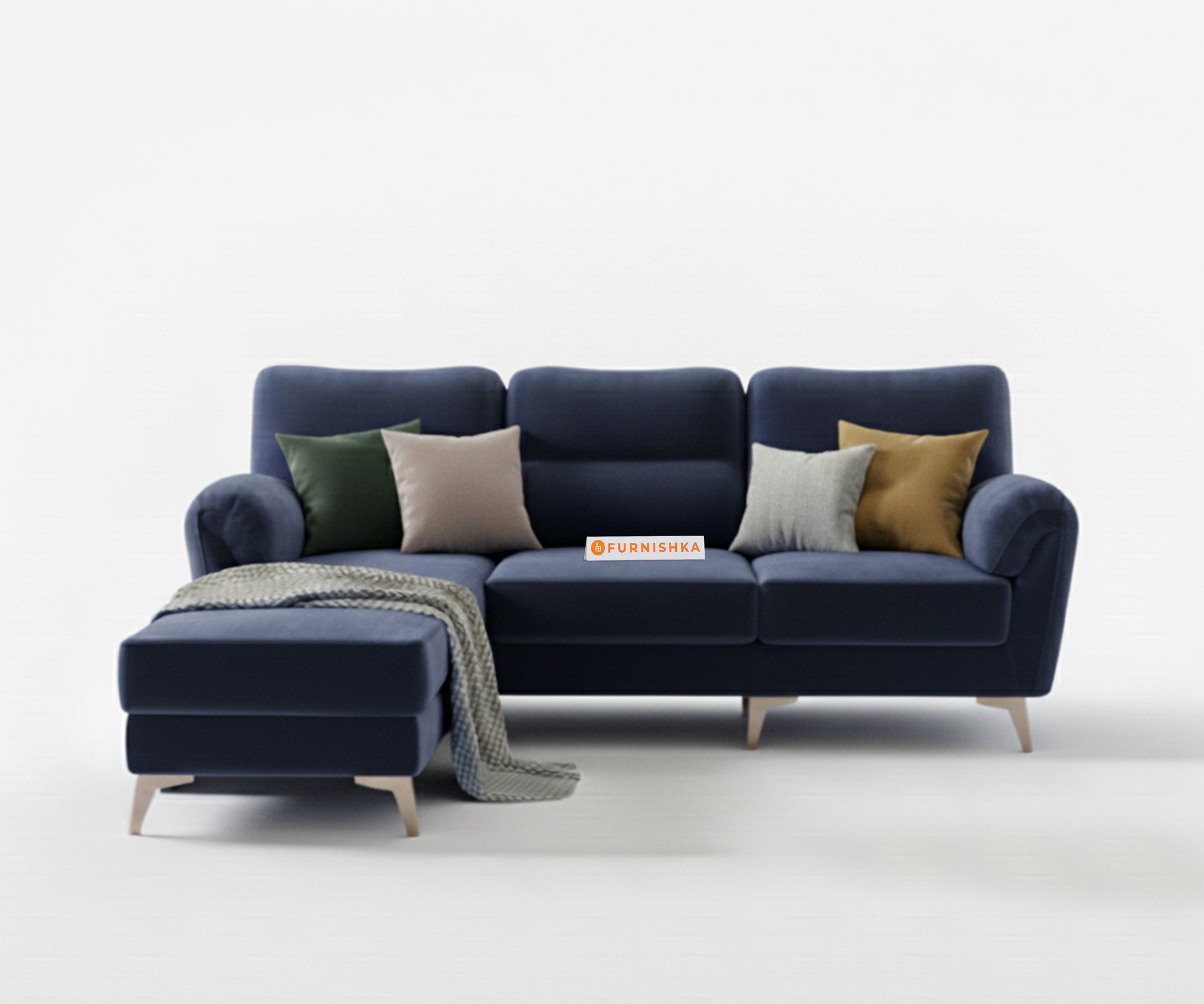 Bilance 2+L LHS Sofa Set Persian Blue - Furnishka 