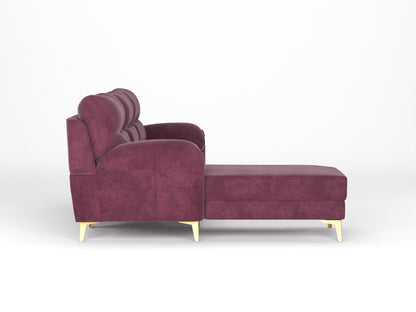 Bilance 2+L LHS Sofa Set Red Wine - Furnishka 