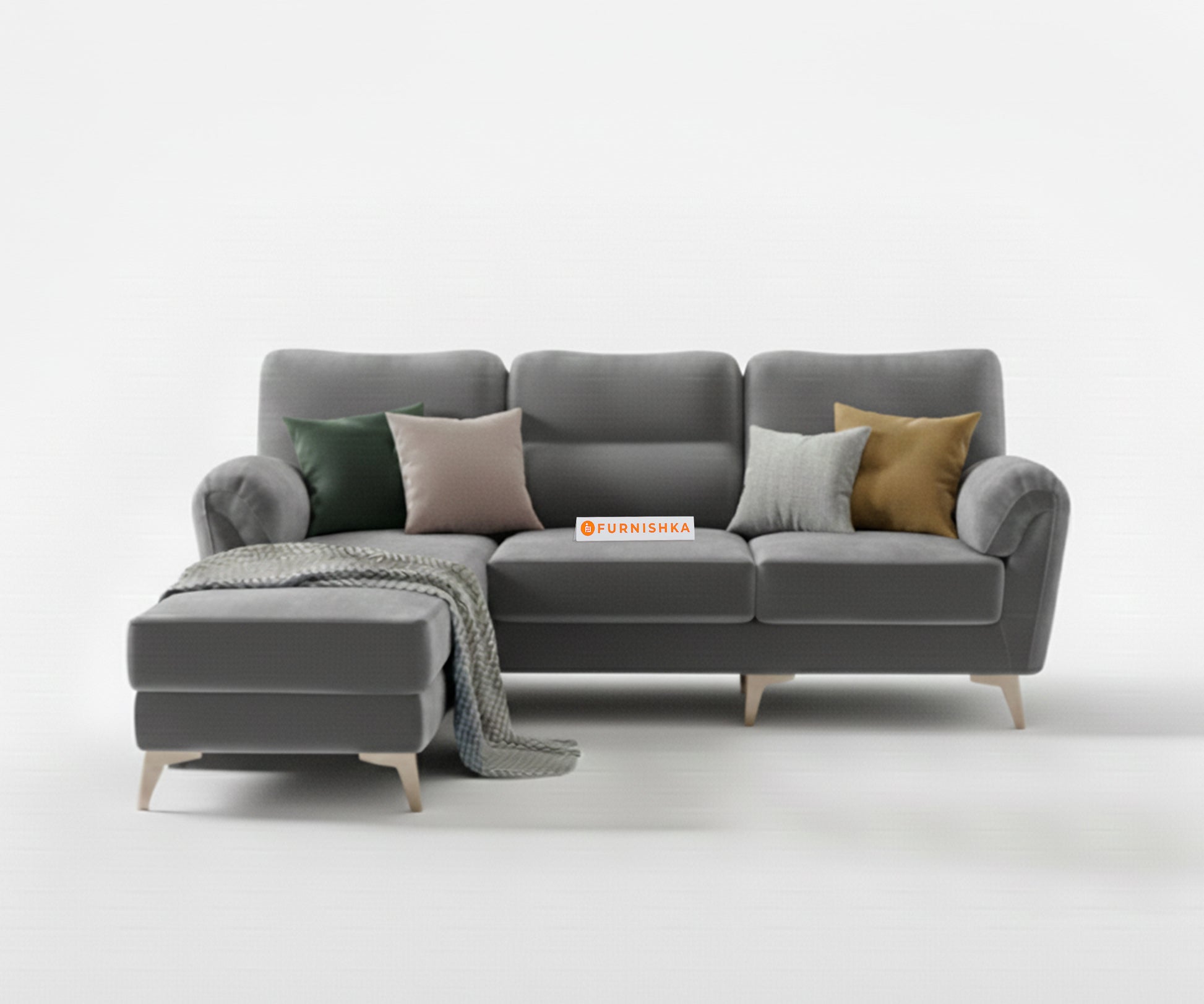 Bilance 2+L LHS Sofa Set Trout Grey - Furnishka 
