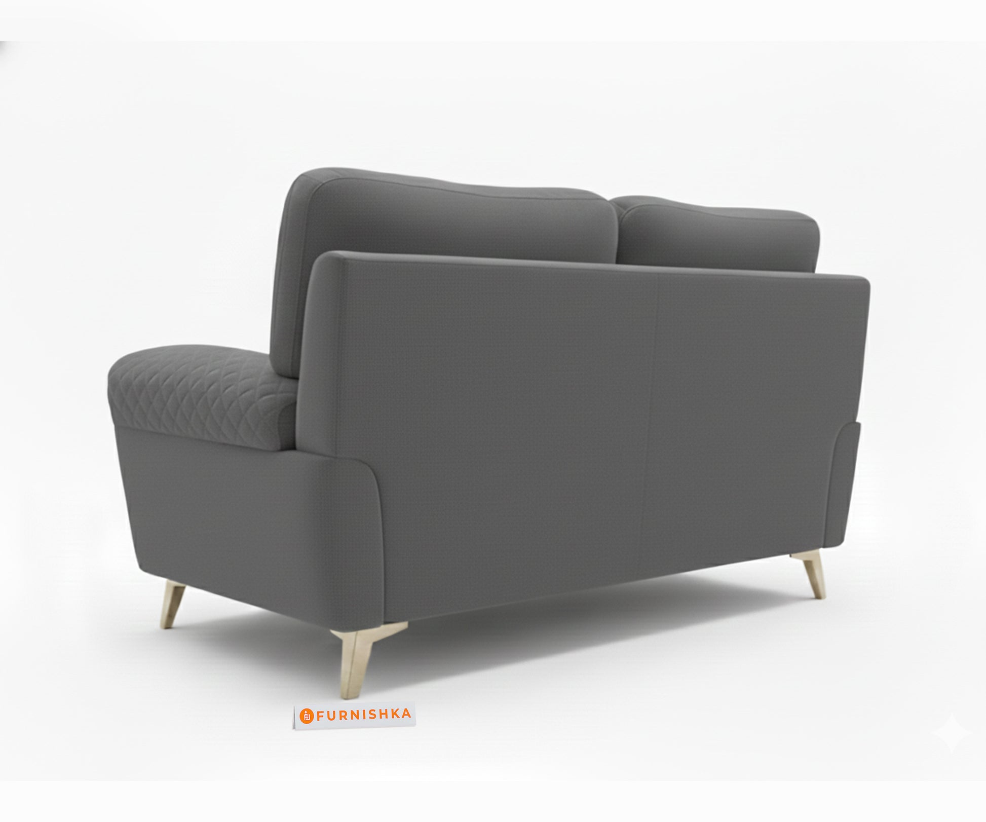 Bilance 2 Seater Sofa Set Space Grey - Furnishka 