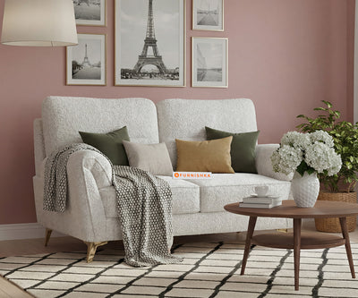 Bilance 2 Seater Sofa Set With Anthology Fabric Light Beige
