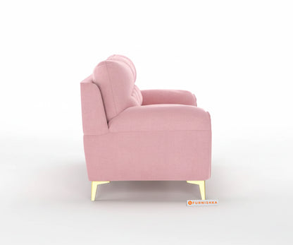 Bilance 3+1+1 Seater Sofa Set Flamingo Pink - Furnishka 