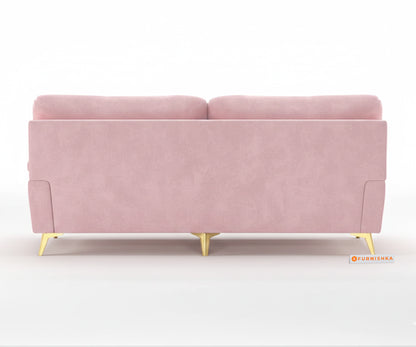 Bilance 3+1+1 Seater Sofa Set Flamingo Pink - Furnishka 