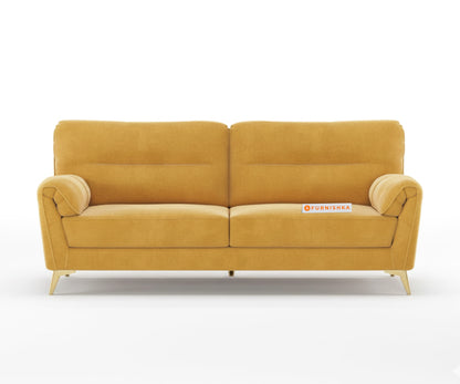 Bilance 3+1+1 Seater Sofa Set Mustard Yellow - Furnishka 