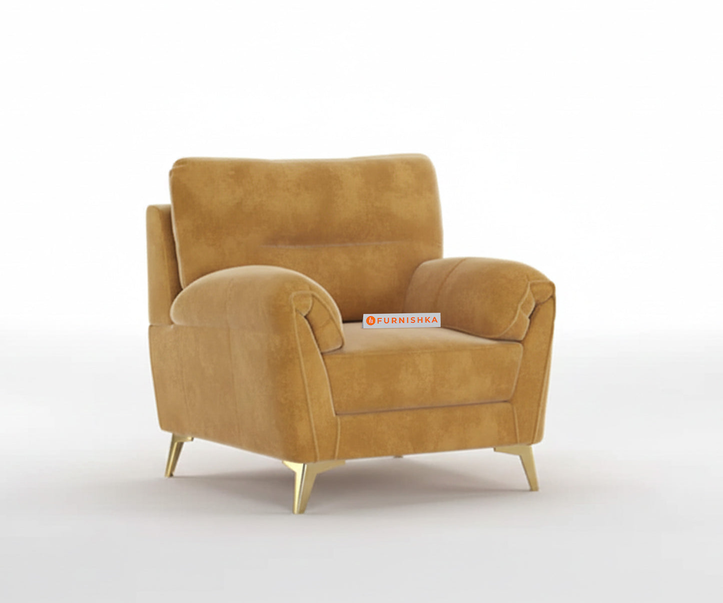 Bilance 3+1+1 Seater Sofa Set Mustard Yellow - Furnishka 