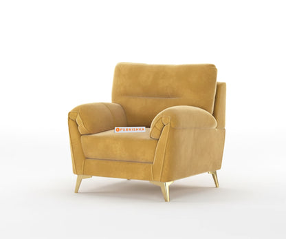 Bilance 3+1+1 Seater Sofa Set Mustard Yellow - Furnishka 