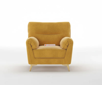 Bilance 3+1+1 Seater Sofa Set Mustard Yellow - Furnishka 