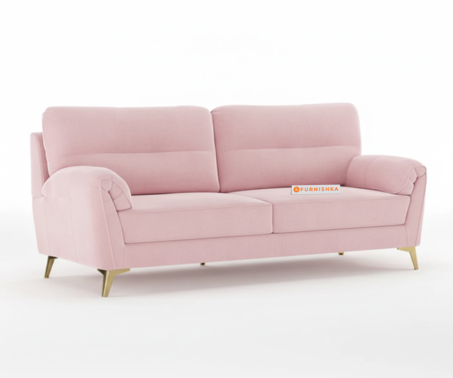 Bilance 3+2 Seater Sofa Set  Flamingo Pink - Furnishka 