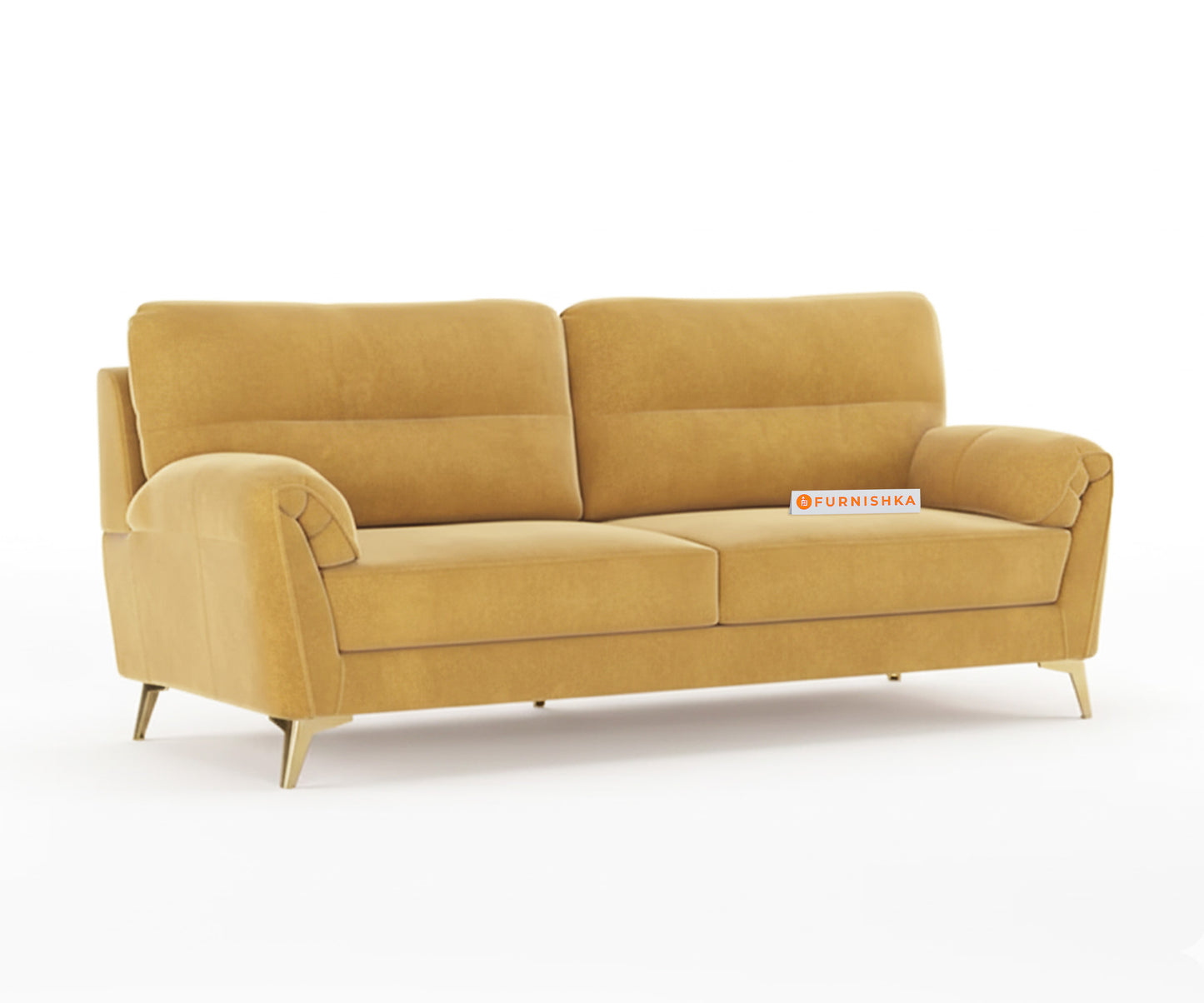 Bilance 3+2 Seater Sofa Set Mustard Yellow - Furnishka 