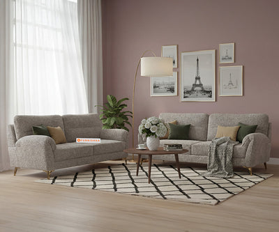 Bilance 3+2 Seater Sofa Set With Anthology Fabric Space Grey