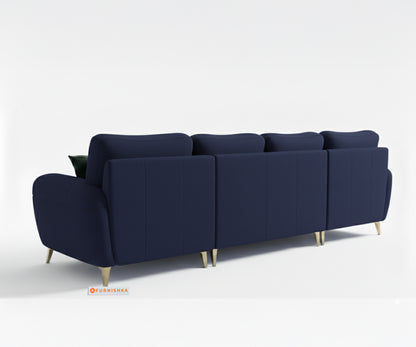 Bilance 3+L RHS Seater Sofa Set  Persian Blue - Furnishka 