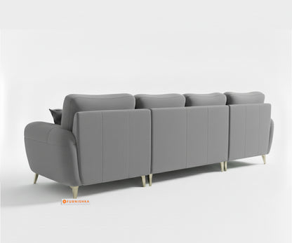 Bilance 3+L RHS Seater Sofa Set Trout Grey - Furnishka 
