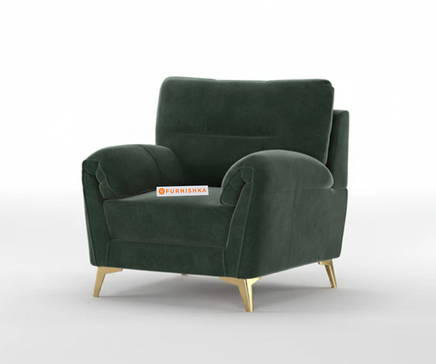 Bilance Sofa 1 Seate Pine Green - Furnishka 