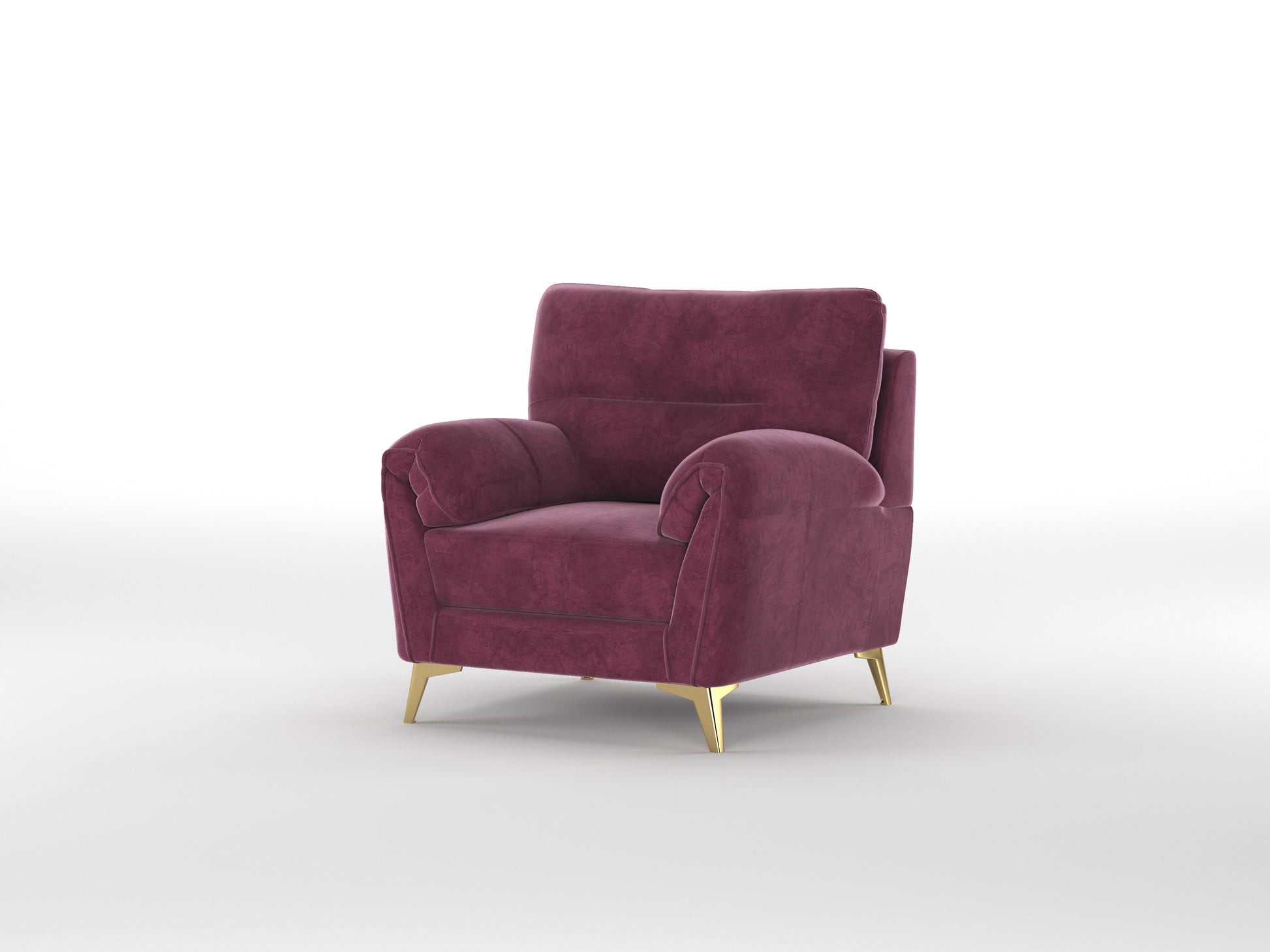 Bilance Sofa 1 Seater Dark Red Wine - Furnishka 