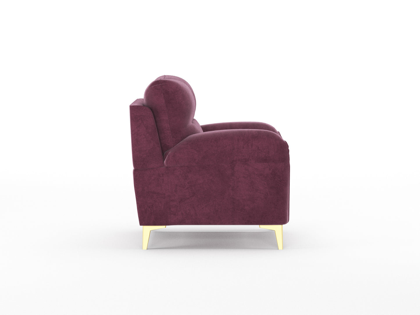 Bilance Sofa 1 Seater Dark Red Wine - Furnishka 