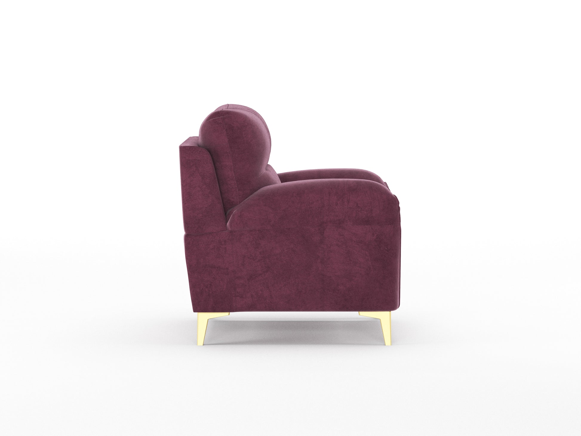 Bilance Sofa 1 Seater Dark Red Wine - Furnishka 
