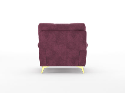 Bilance Sofa 1 Seater Dark Red Wine - Furnishka 