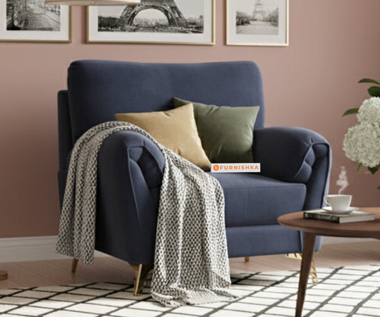 Bilance Sofa 1 Seater Persian blue - Furnishka