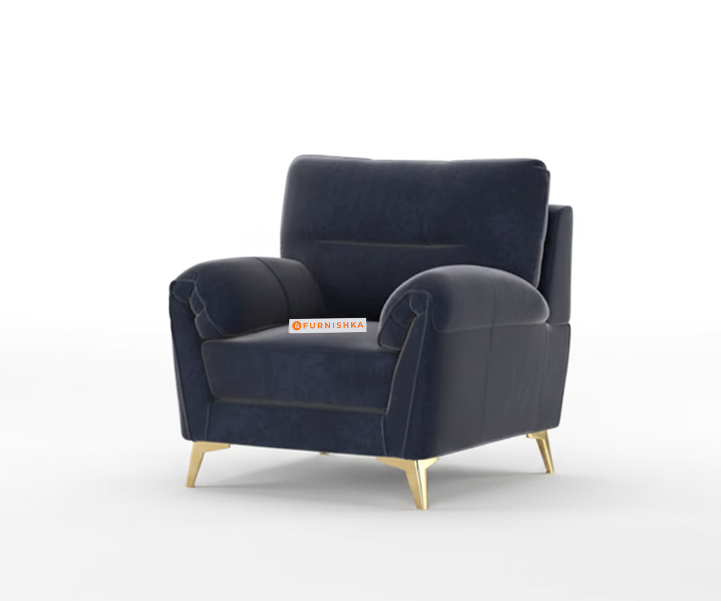 Bilance Sofa 1 Seater Persian blue - Furnishka 